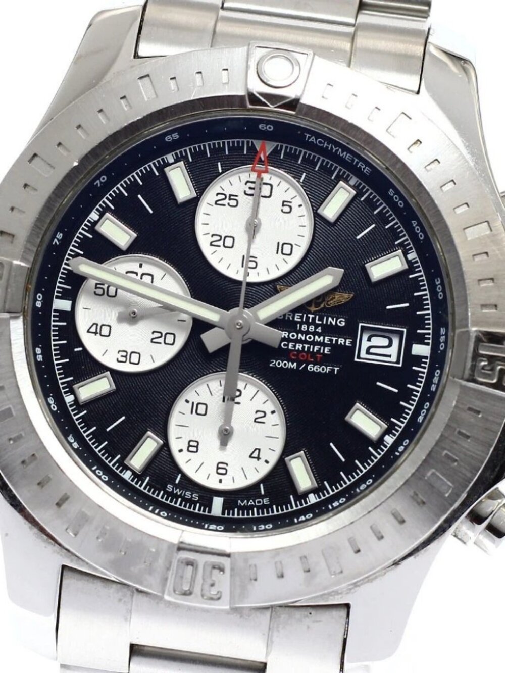BREITLING Colt A13388 Date Chronograph black Dial Automatic Men's Watch